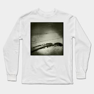 Remains of a World War II Tank - Titchwell, Norfolk, UK Long Sleeve T-Shirt